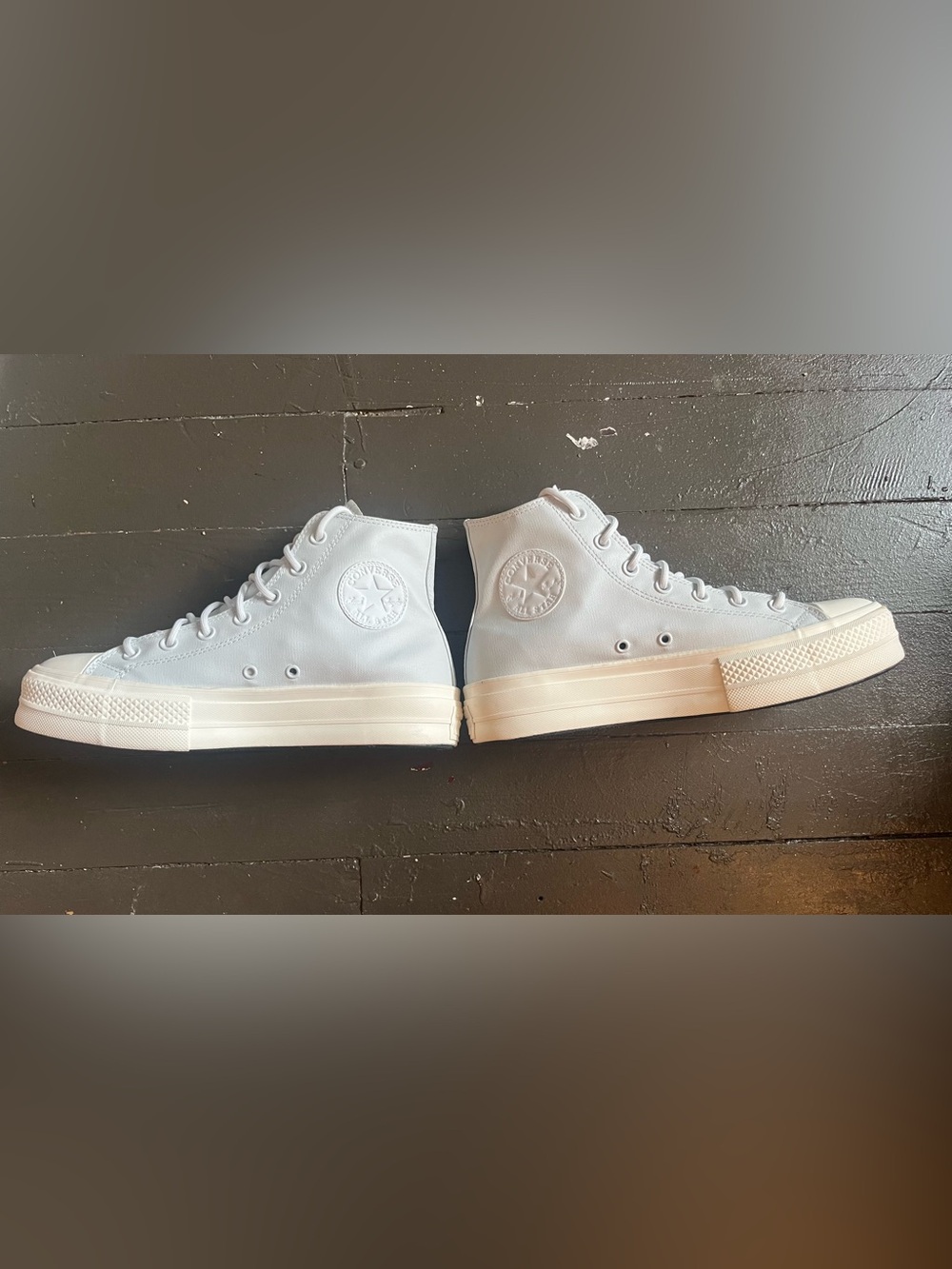 Converse High-Top Platform Sneakers in Moonbathe - Picture 3 of 6